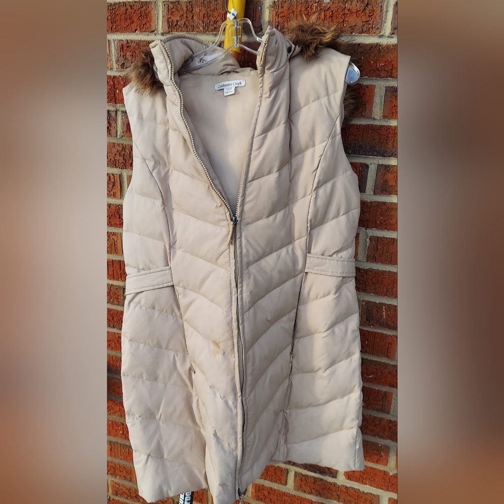 Coldwater Creek Woman's Sleeveless Jacket. Never Worn. Size Medium